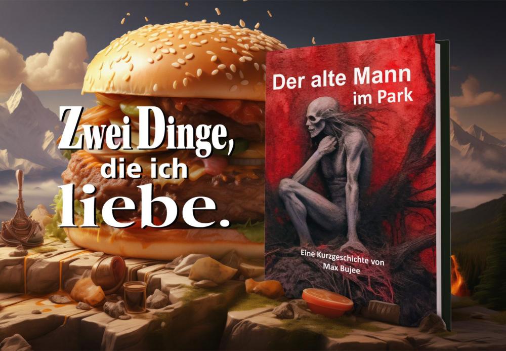 Der alte Mann im Parkann von Max Bujee